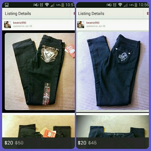 Bundle of two size 3 jeans!