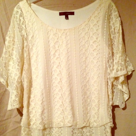 Lacey Bat-winged Top - Picture 1 of 4