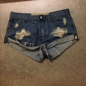 One teaspoon denim shorts
