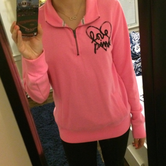 Pink Victoria's Secret Sweater with Pocket