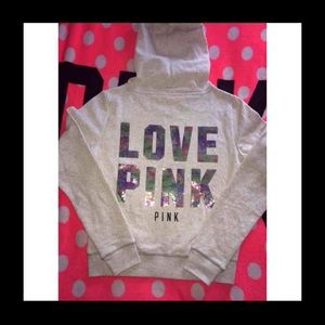 VS PINK🌴 2015 Tropical Bling Hoodie🌴 Sz S