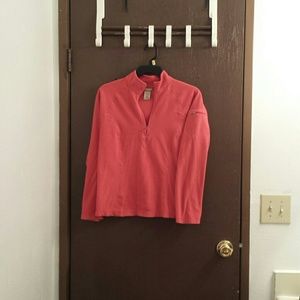 Half zip fleece with side zip pocket