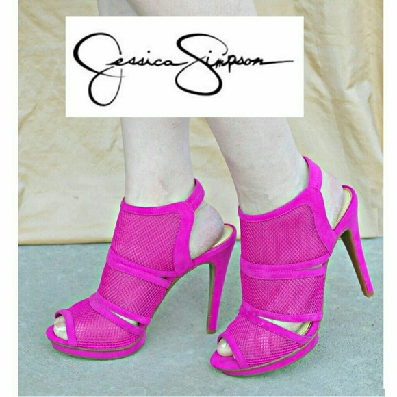 Jessica Simpson Shoes - Jessica Simpson Fedelee sandal heels in magenta.