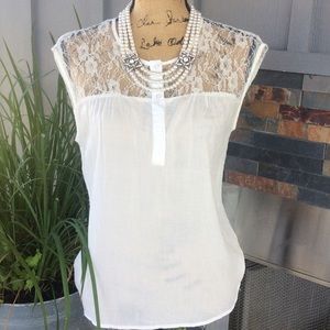 White lace top