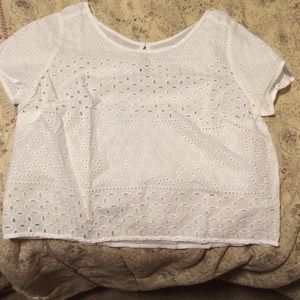 White crop top