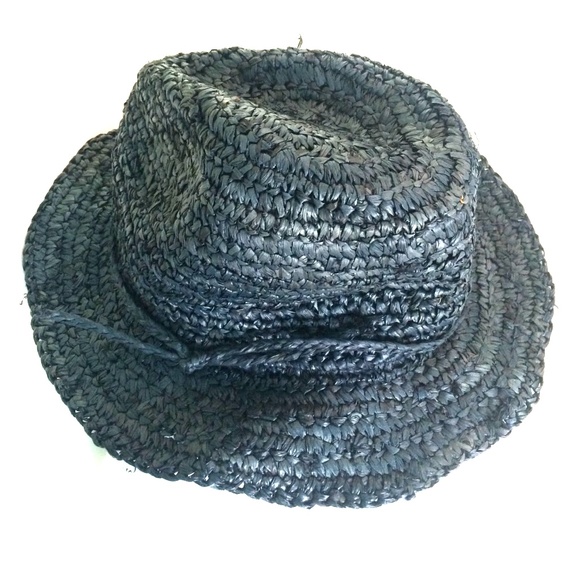 Banana Republic straw hat-Navy blue
