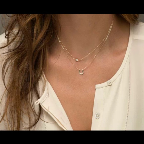 ‼️SOLD in bundle‼️Dainty Horseshoe Layer necklace - Picture 2 of 2