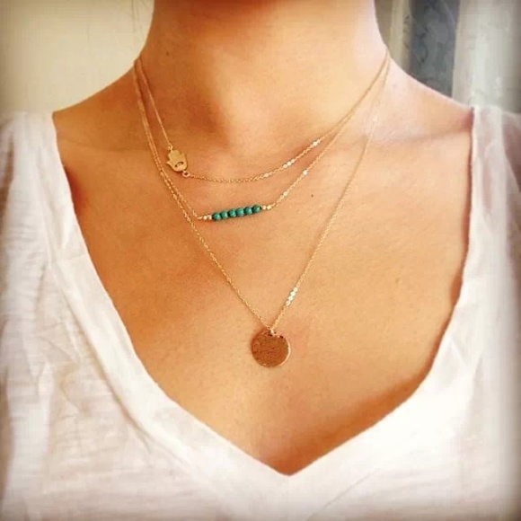 ‼️Coming Soon‼️ Simple Turquoise Layer Necklace