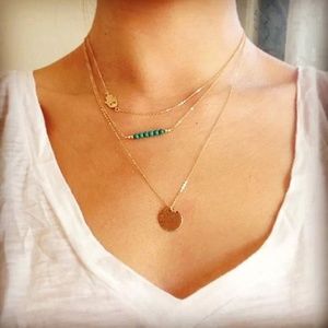‼️Coming Soon‼️ Simple Turquoise Layer Necklace