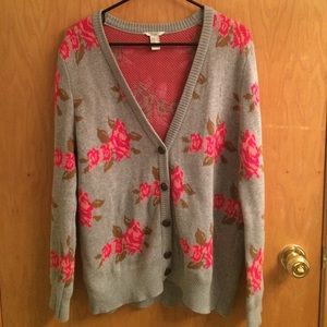 Forever 21 Floral Cardigan