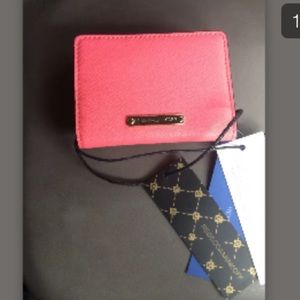 Rebecca minkoff dex card holder watermelon pink