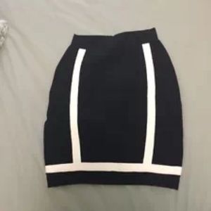 Olive Olivia bandage black mini skirt size S