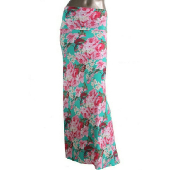 Floral Print Maxi Skirt {57%OFF!}