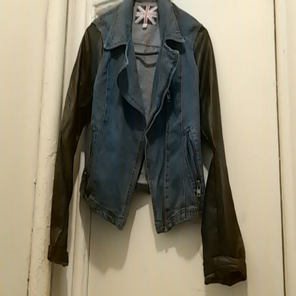 miss london jean|leather jacket