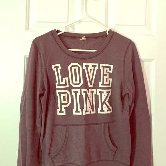 grey Victoria secret crew neck