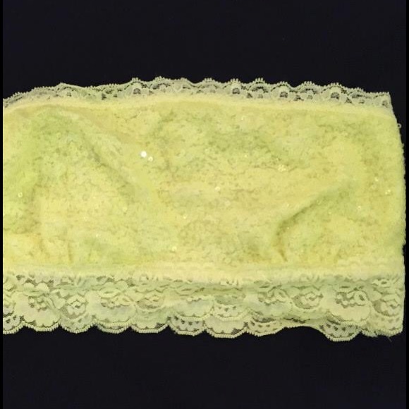 Neon VS sequin lace bandeau