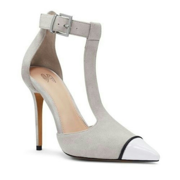 Victoria's Secret Angel T-Strap Grey Pumps