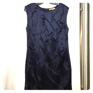 100% silk navy Alice + Olivia cocktail dress