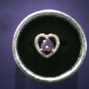 2.60 ct amethyst and diamond cut white topaz