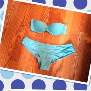 Teal Victoria Secret Bandeau Swim Suit!