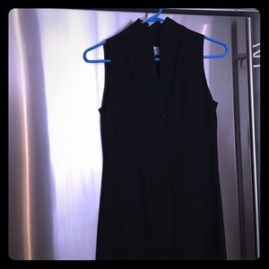 Armani crepe v-neck dress