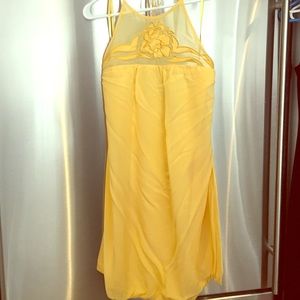 Beautiful yellow BCBG cocktail dress