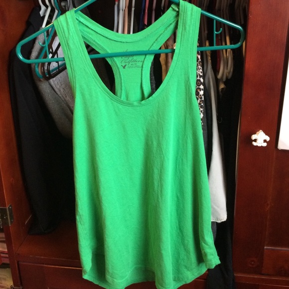American Eagle Green Tank - St.Patricks Day