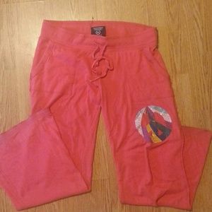 Vs pink coral pants with beautiful bling