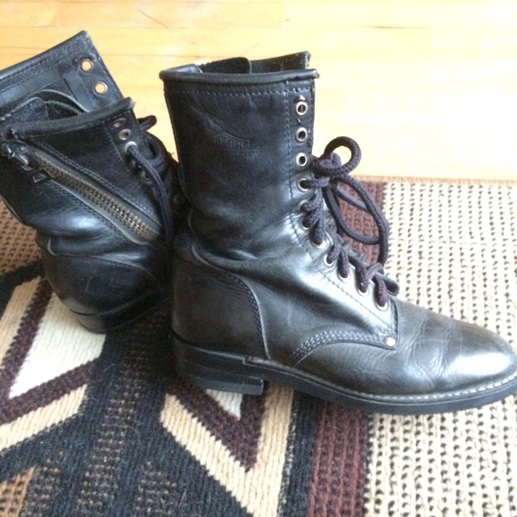 Vintage combat boots, 6-6.5