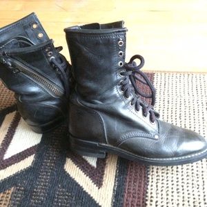 Vintage combat boots, 6-6.5