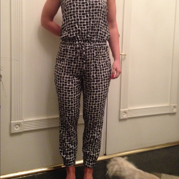 Black and white jumpsuit