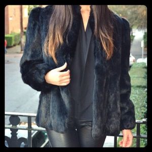 Sergio Valente Rabbit Fur Coat