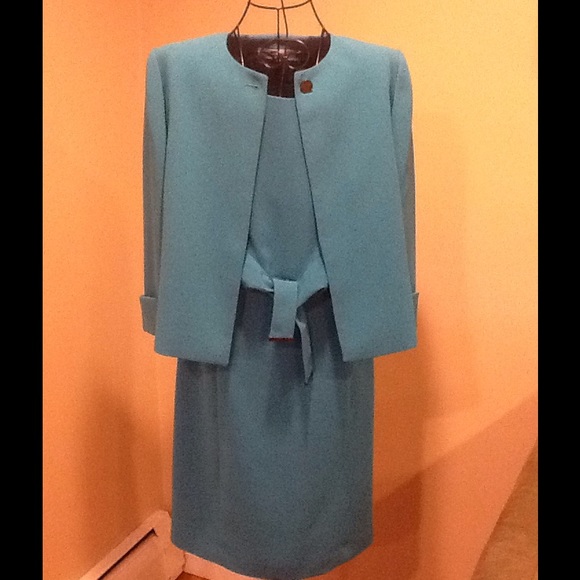 Calvin Klein Dresses & Skirts - Calvin Klein Aqua Blue Dress Suit