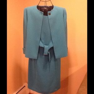Calvin Klein Aqua Blue Dress Suit