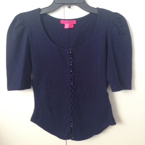 Betsey Johnson navy top