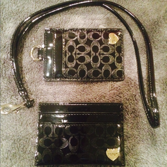 New Coach lanyard and Coach card holder