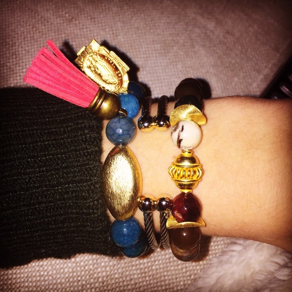 Hand made polished stone bracelets!