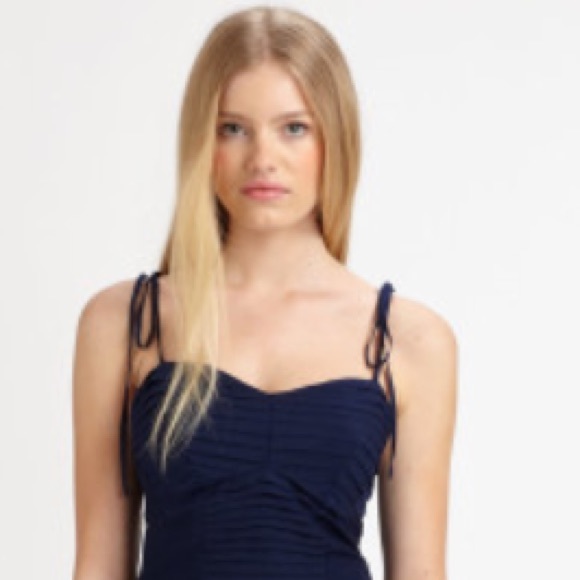 High-Low Blue Dress from Neiman Marcus