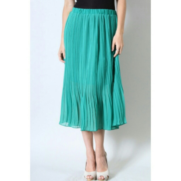 Sea Green Midi Skirt