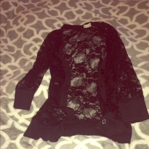 Black lacy cardigan