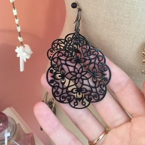 Black earrings