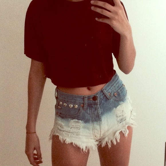 High Waisted Jean Shorts