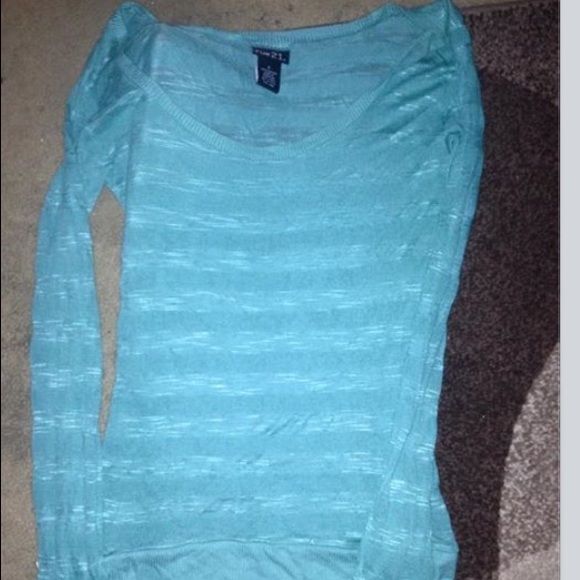 Sheer, long sleeved shirt