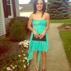 Mint green dress