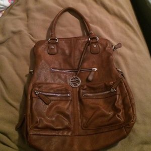 brown leather purse