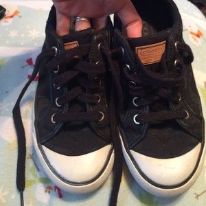 Black coach sneakers