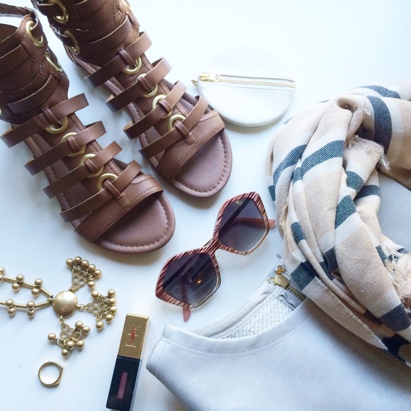 Report Signature Shoes - Cognac Gladiator Sandals