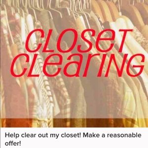 help me clean out my closet!
