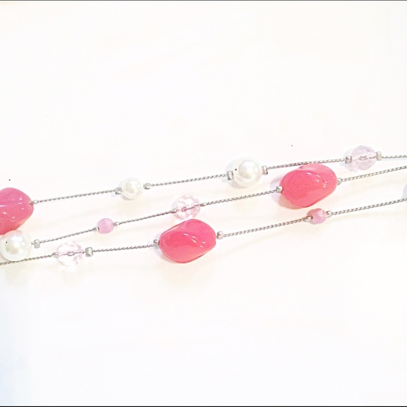 Jewelry - 🌅📿Pink & Pearl Convertible Necklace Jewelry - 🌅📿Pink & Pearl Convertible Necklace