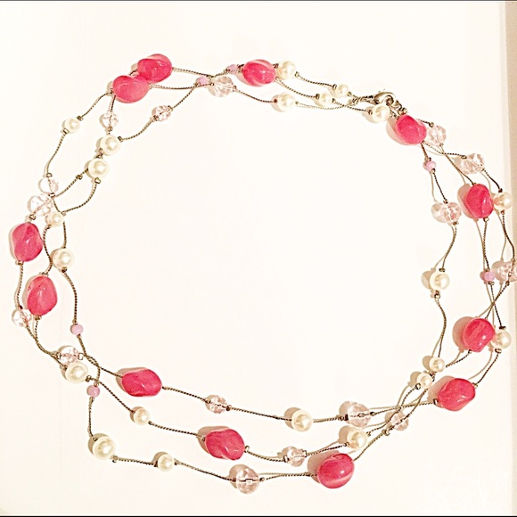 Jewelry - 🌅📿Pink & Pearl Convertible Necklace Jewelry - 🌅📿Pink & Pearl Convertible Necklace